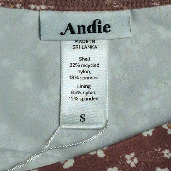 Andie The Sarong Bottom Ditsy Floral Rose Swimwear Bathing Suit Size S New - Picture 8 of 10